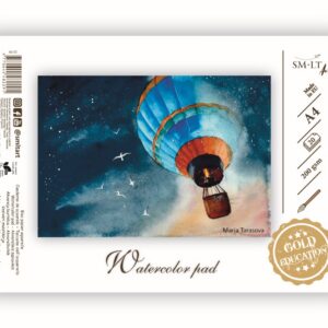 Joonistusplokk akvarell SMLT A4 200g, 20 lehte