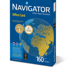 Koopiapaber Navigator Office Card A4 160g/m2, 250 lehte 3Re