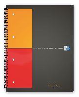 Kaustik Oxford Activebook, spiraalköitega, A4+, 80 lehte, ruuduline