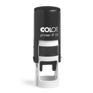 Tempel Colop Printer R12, must korpus, sinine padi