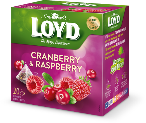 Tee LOYD jõhvika- ja vaarikamaitseline 20 x 2g
