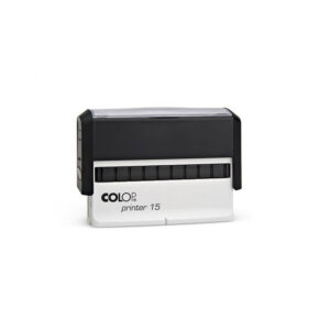 Tempel Colop Printer 15, must korpus, sinine padi