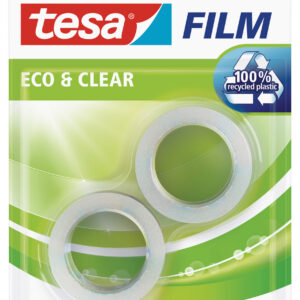 Teip Tesa, Eco & Clear, 10m x 15mm, 2 tk/pakis, läbipaistev
