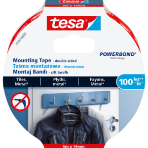 Kinnitusteip kahepoolne Tesa Ultra Strong, 5m x 19mm
