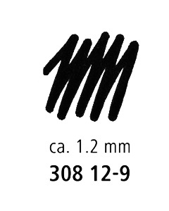 Tindipliiats Staedtler Pigment Liner 308 1,2mm must