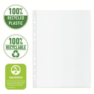 Köidetav kiletasku Esselte Recycled A4, 100mic, läbip, matt 50tk