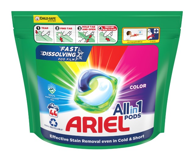 Geelkapslid ARIEL Color 44tk