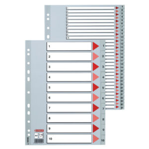 Vahelehed Esselte A4 plastik 1-31