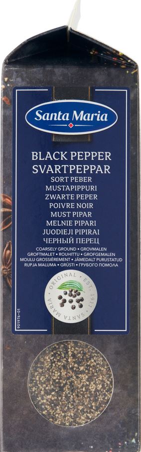 SANTA MARIA Must Pipar jämedalt purustatud, 460g