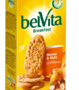 Küpsised, BELVITA, pähklite ja meega, 300 g