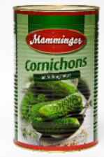 MAMMINGER, Marineeritud kornišonid 4kg / 2,15 kg