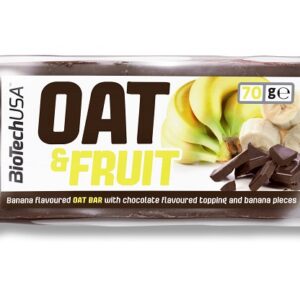 BIOTECH USA Kaerabatoon Oat&Fruit, šokolaadi-banaanimaitseline, 70 g
