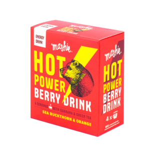 Energiline astelpaju marjapüree MASHIE HOT POWER, 4 tk.