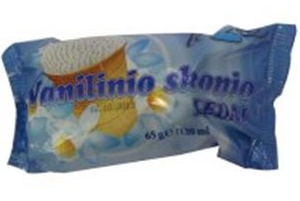 LE2KAS Vanillijäätis vahvlitopsis, 5%, 120 ml/65g