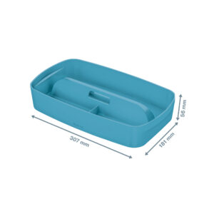 Kirjatarvete aluse sisu hoiukastile Leitz MyBox S-suurus kastidele, sinine - Image 1