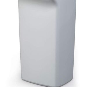 Prügikast DURABIN® 40L, hall, ristkülikukujuline (kaas eraldi ostetav)