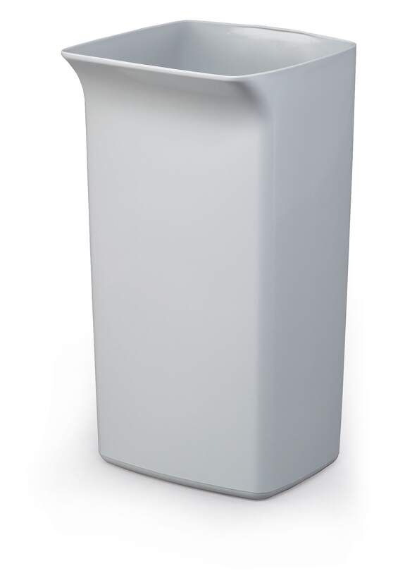 Prügikast DURABIN® 40L, hall, ristkülikukujuline (kaas eraldi ostetav)