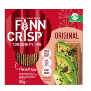 FINN CRISP Original Taste rukkijahust õhukesed näkileivad 200g