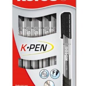 Pastapliiats Kores K6-F 0,7mm, kolmnurkne, must