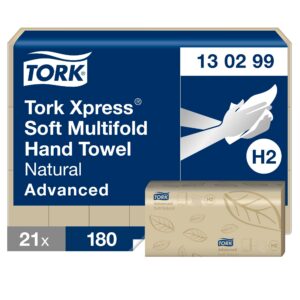 Lehtpaberrätik TORK Xpress® Soft Multifold, loodusvalge, Advanced 130299, 180 lehte