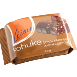 Kohuke LIISU, šokolaadikook marmelaaditükkidega, 38g
