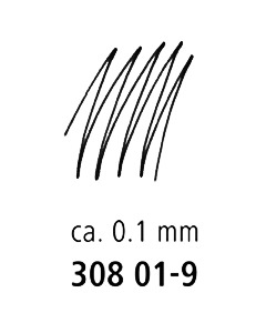 Tindipliiats Staedtler Pigment Liner 308 0,1mm must