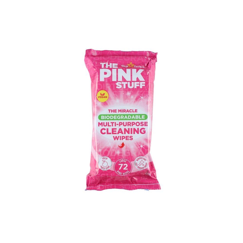 Puhastuslapid THE PINK STUFF, universaalsed, biolagunevad, 72 tk