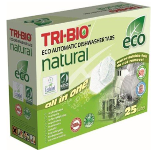 Nõudepesumasina tabletid TRI-BIO, 25 tk