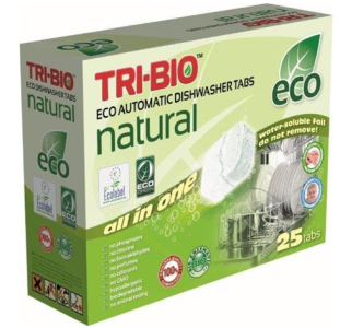 Nõudepesumasina tabletid TRI-BIO, 25 tk