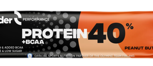 Proteiinibatoon 40% LEADER Protein+BCAA, maapähklikreem 68g