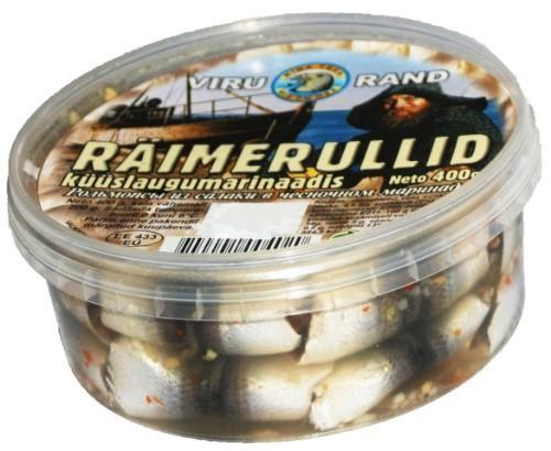 Räimerullid VIRU RAND küüslaugumarinaadis, 400g