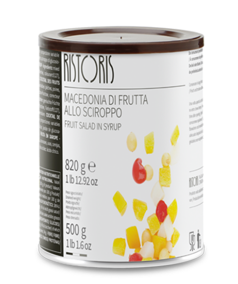 Puuviljasalat RISTORIS, siirupis, 820 g / 500 g