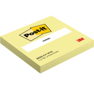 Kleepmärkmepaberid Post-it®, 76 x 76 mm, 100 lehte, kanaarilindkollane