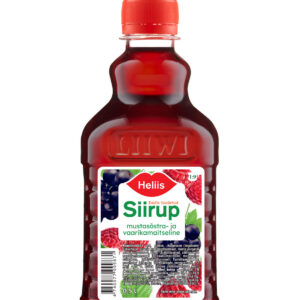 Mustsõstra- ja vaarikamaitseline siirup HELIIS 0,5L