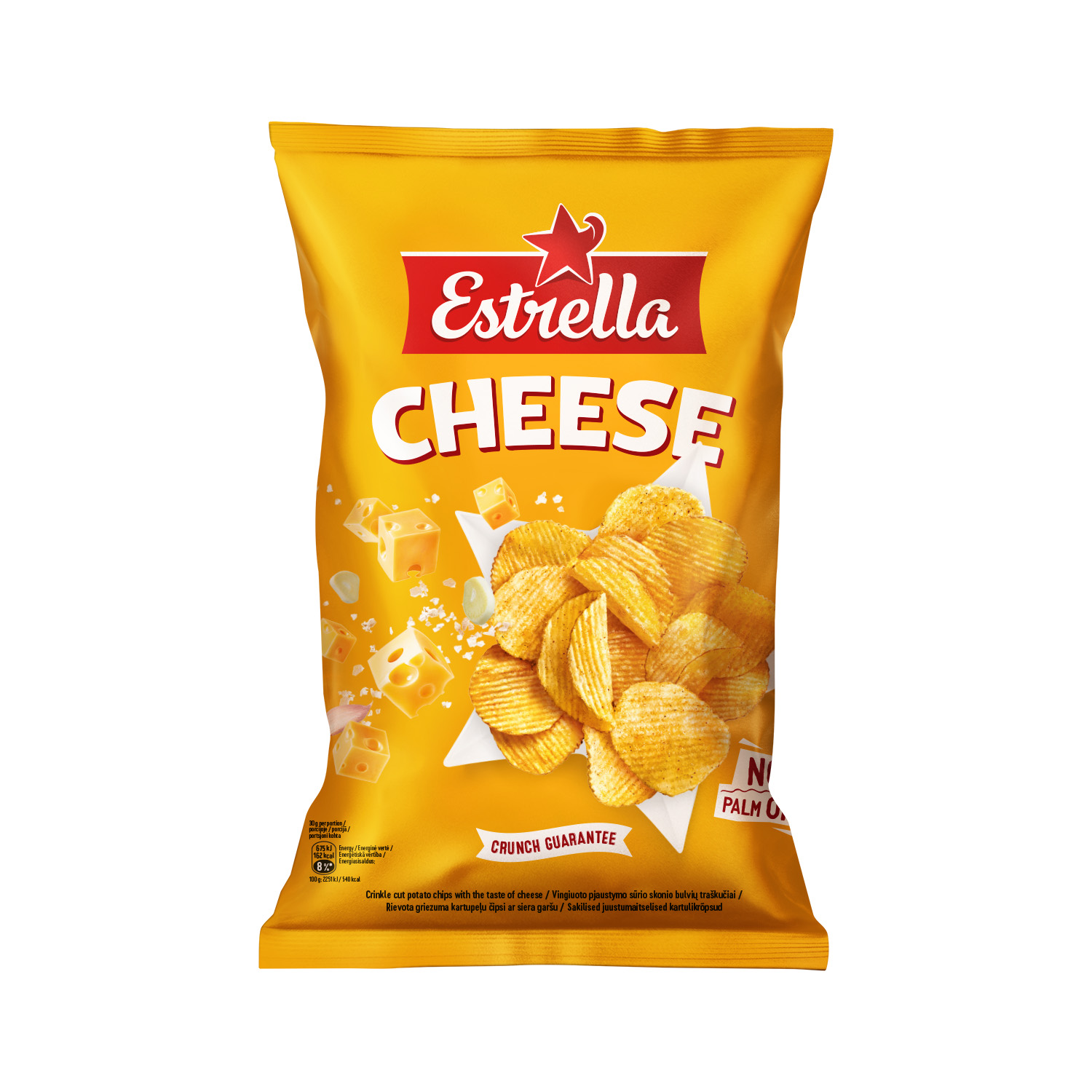 Krõpsud ESTRELLA Juustumaitselised, 130g