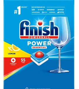 Nõudepesumasina tabletid FINISH Power Essential Lemon 55tabl.