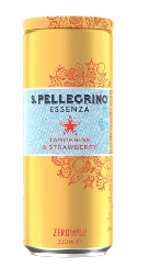 Vesi S.PELLEGRINO Essenza Tangerine&Wild Strawberry 0,33L, karboniseeritud, purk