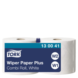 Tööstuslik rullpaber Tork Plus W1/W2, 255mx23,5cm, 2-kih, valge 130041