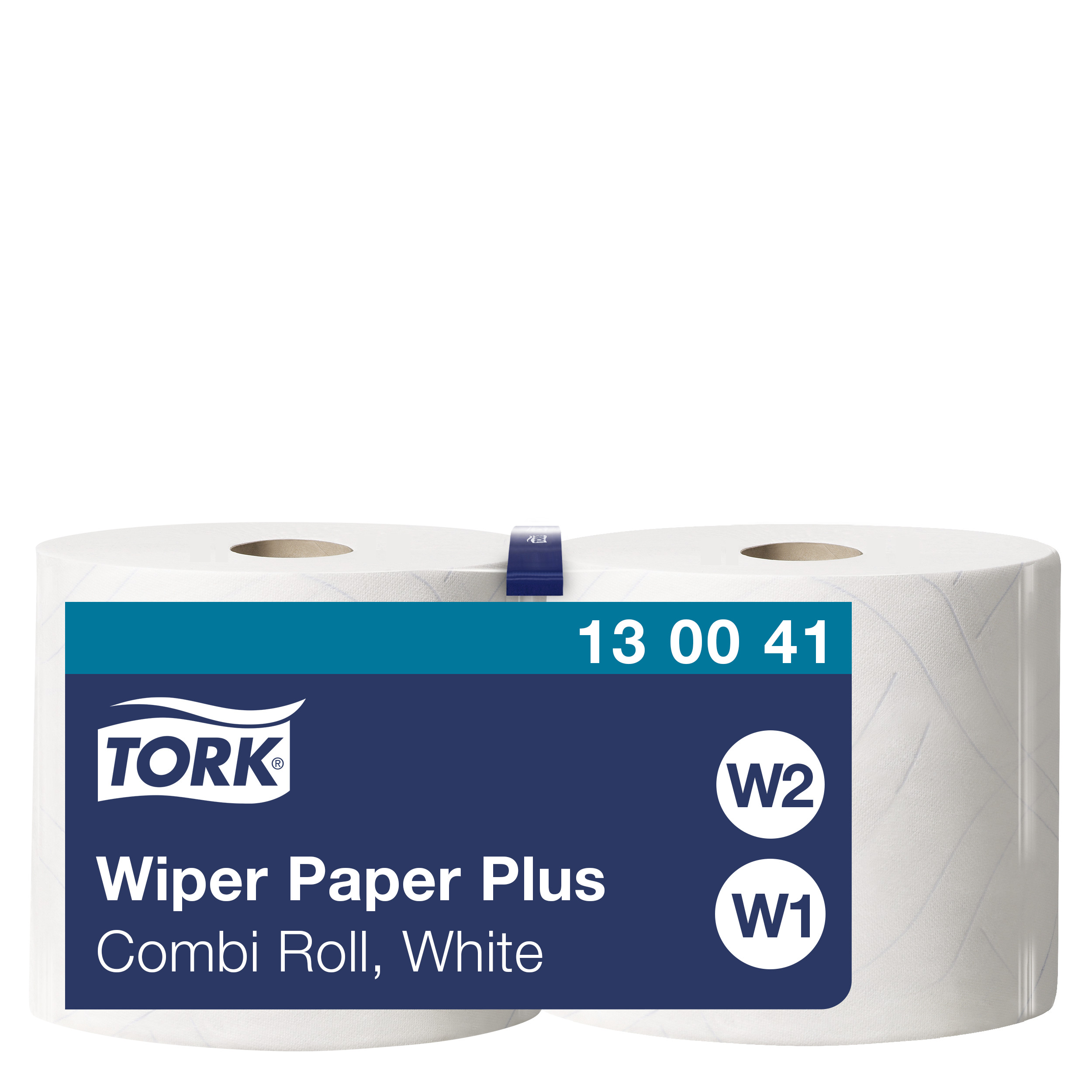 Tööstuslik rullpaber Tork Plus W1/W2, 255mx23,5cm, 2-kih, valge 130041