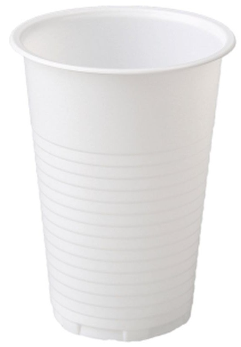 Joogitops 200ml, valge, plast, 100tk
