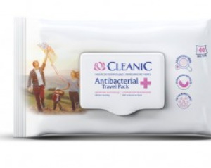 Salvrätikud antibakteriaalsed CLEANIC TRAVEL Pack (40 tk)