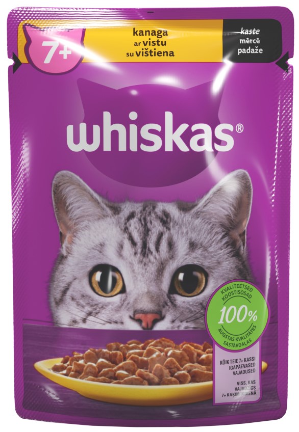 Whiskas 7+ kana 85g märgtoit