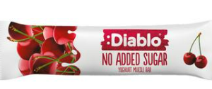 Müslibatoon DIABLO, jogurti ja kirsi maitsega, ilma suhkruta, 30g