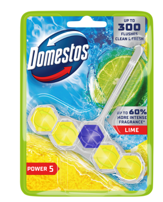 WC-värskendaja DOMESTOS Power 5,  Lime, 50g