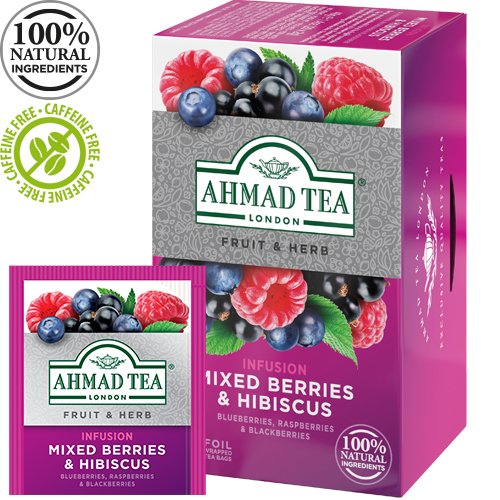 Tee Ahmad puuviljatee marjasegu 20pk  x 2 g fooliumis