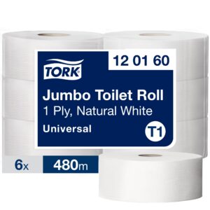 Tualettpaber Tork Jumbo T1, 9.7cmx480m, 1-kih, naturaalne 120160