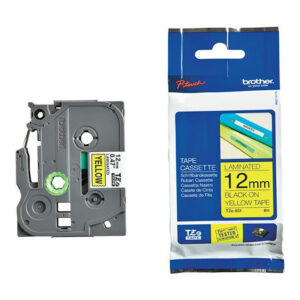Markeerimislint Brother TZE-631, 12mm must/kollasel - Pilt 1