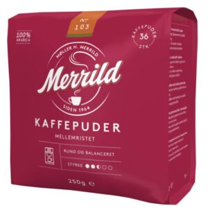 Kohvipadjad MERRILD 103 keskmine röst, 36tk, 250g