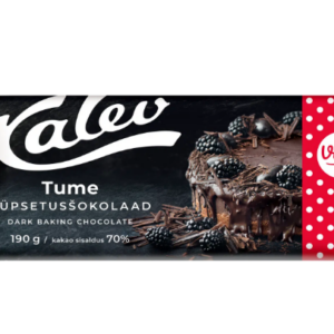 Küpsetusšokolaad KALEV Vilma, tume, 70% 190g