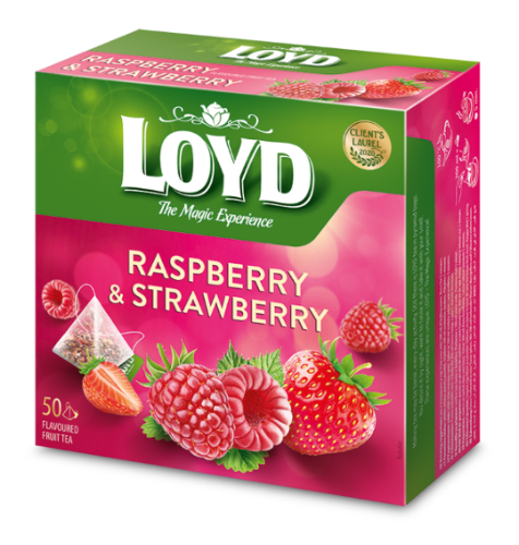 Tee LOYD vaarika- ja maasikamaitseline 50 x 2g